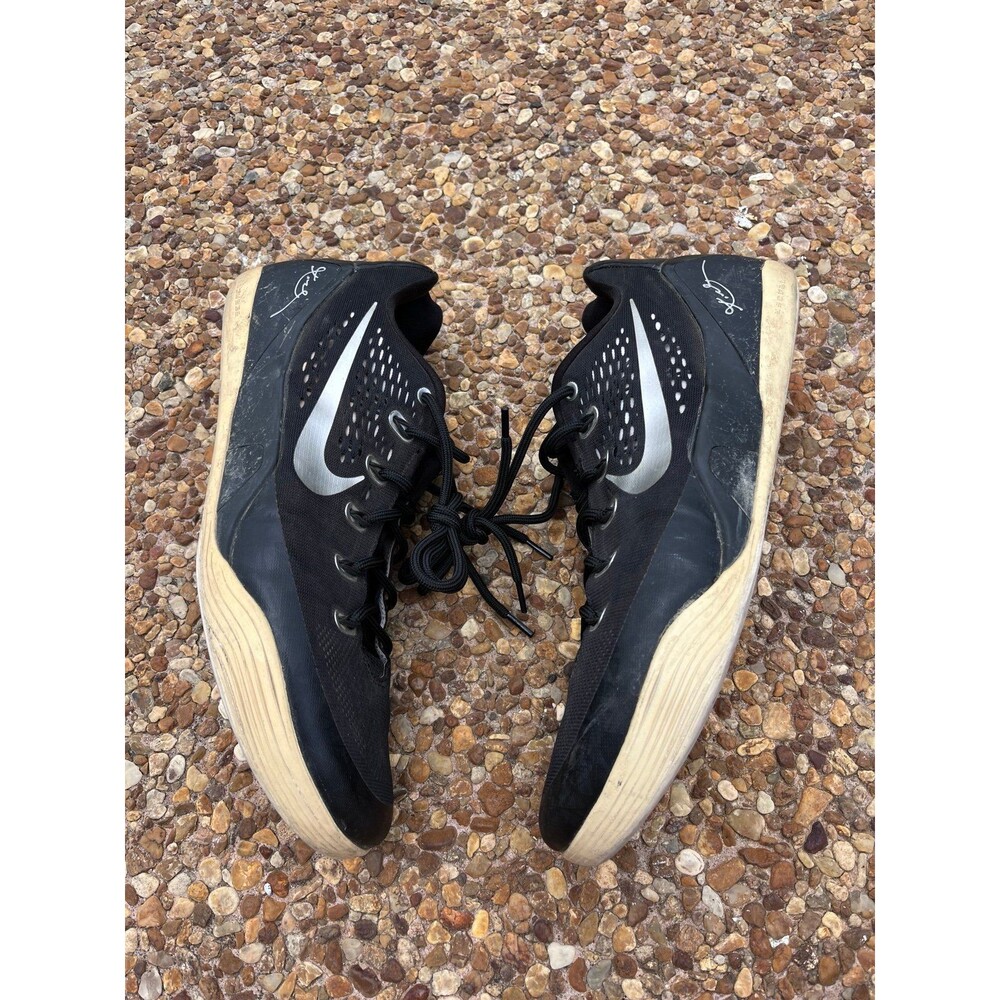 Nike Kobe 9 EM TB Black Metallic Silver Basketball Shoes Men Size 14 685776-002